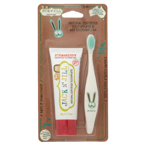 Pack Pasta sabor Morango e escova Bunny
