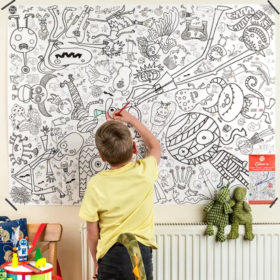 Póster Gigante Monstros e Fantasmas c/ oferta Gel Unicórnio